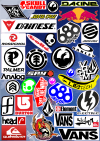 Snowboard stiker list